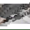 Mexen Velar paroi de baignoire 2 volets coulissants 130 x 150 cm, transparent, gun metal - 896-130-000-01-95