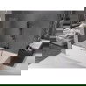 Paroi de baignoire coulissante bi-pliant Mexen Velar 90 x 150 cm, transparent, gun metal - 896-090-000-01-95