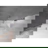 Paroi de baignoire coulissante à 2 volets Mexen Velar 170 x 150 cm, transparent, nickel brossé - 896-170-000-01-97