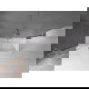 Mexen Velar paravent de baignoire coulissant à 2 volets 70 x 150 cm, transparent, nickel brossé - 896-070-000-01-97