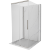 Mexen Rox-3S cabine de douche à 3 parois coulissante 90 x 90 cm, transparent, nickel brossé - 8C2-090-090-97-00-3S