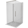 Mexen Rox-3S cabine de douche 3 parois coulissante 100 x 100 cm, transparent, nickel brossé - 8C2-100-100-97-00-3S