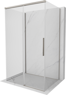 Mexen Rox-3S cabine de douche à 3 parois coulissante 105 x 120 cm, transparent, nickel brossé - 8C2-105-120-97-00-3S