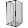 Mexen Rox-3S cabine de douche à 3 parois coulissante gauche 100 x 100 cm, cadre noir, noir - 8C2-100-100-70-70-3S-L