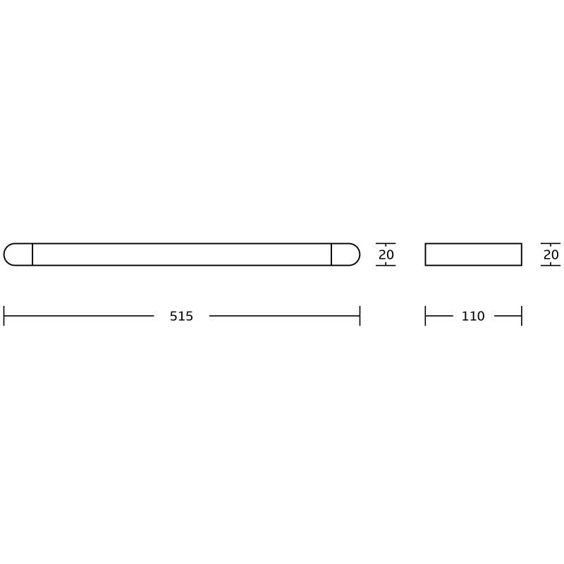 Mexen Adox étagère murale en verre, dorée - 7018237-50