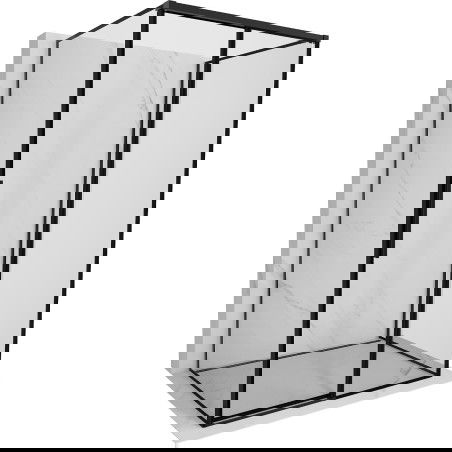 Mexen Rox-3S cabine de douche 3-parois coulissante droite 110 x 95 cm, cadre noir, noir - 8C2-110-095-70-70-3S-P