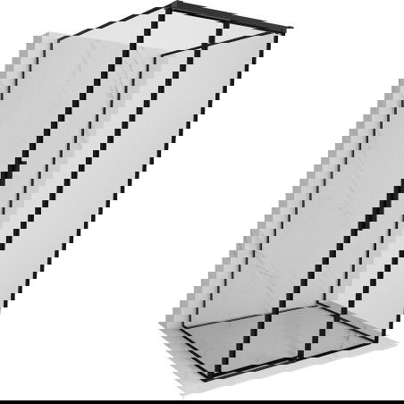 Mexen Rox-3S cabine de douche 3 parois coulissante droite 110 x 110 cm, cadre noir, noir - 8C2-110-110-70-70-3S-P