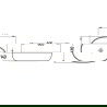Mexen Adel lavabo de comptoir 60 x 41 cm, Blanc - 22166000