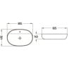 Mexen Adel lavabo de comptoir 60 x 41 cm, Noir mat - 22166085