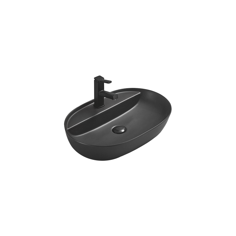 Mexen Adel lavabo sur comptoir 60 x 41 cm, noir mat - 22166085