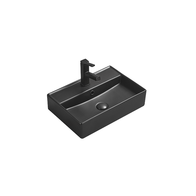 Mexen Blanca lavabo de comptoir 50 x 35 cm, Noir mat - 21105085