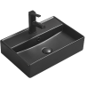Mexen Blanca lavabo à poser 50 x 35 cm, noir mat - 21105085