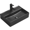 Mexen Blanca lavabo de comptoir 50 x 35 cm, Noir mat - 21105085
