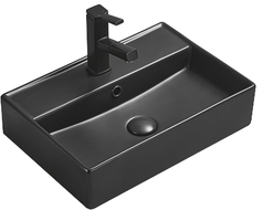Mexen Blanca lavabo de comptoir 50 x 35 cm, Noir mat - 21105085