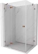 Mexen Lunar cabine de douche pivotante gauche 70 x 90 cm, transparente, or rose - 834-070-090-60-00-L