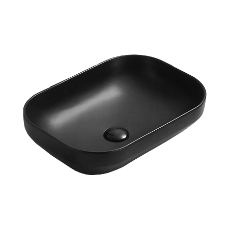 Mexen Daria lavabo de comptoir 50 x 35 cm, Noir mat - 21935085