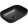 Mexen Daria lavabo à poser 50 x 35 cm, noir mat - 21935085