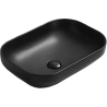 Mexen Daria lavabo de comptoir 50 x 35 cm, Noir mat - 21935085