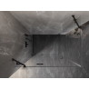 Mexen Lunar cabine de douche pivotante gauche 70 x 90 cm, transparent, noir - 834-070-090-70-00-L