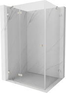 Mexen Lunar cabine de douche pivotante gauche 75 x 80 cm, transparent, nickel brossé - 834-075-080-97-00-L