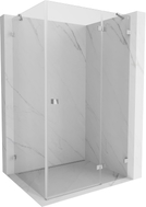 Mexen Lunar cabine de douche pivotante à droite 75 x 90 cm, transparente, chromée - 834-075-090-01-00-P