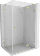 Mexen Lunar cabine de douche pivotante droite 70 x 90 cm, transparent, or brossé - 834-070-090-55-00-P