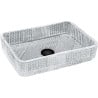 Mexen Akra lavabo en verre à poser 46 x 33 cm, transparent - 24024600