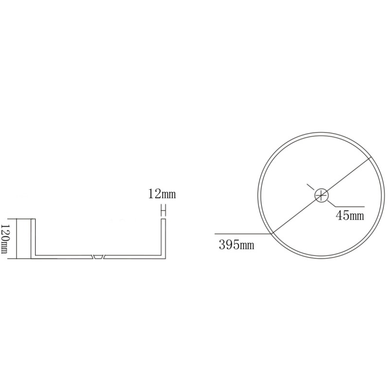 Mexen Dema lavabo en verre sur plan 39 x 39 cm, transparent - 24043900