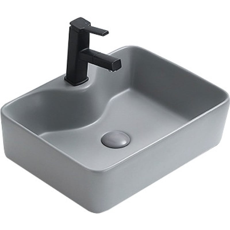 Mexen Eva lavabo sur plan 48 x 37 cm, gris clair mat - 21424961