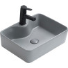 Mexen Eva lavabo à poser 48 x 37 cm, gris clair mat - 21424961