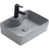 Mexen Eva lavabo de comptoir 48 x 37 cm, Gris clair mat- 21424961
