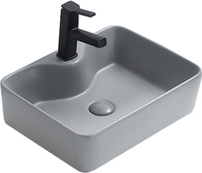 Mexen Eva lavabo à poser 48 x 37 cm, gris clair mat - 21424961