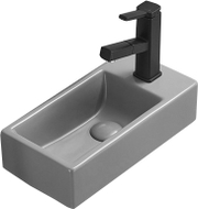 Mexen Inez lavabo à poser gauche 40 x 20 cm, gris clair mat - 21484061L