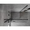 Mexen Mist-H T cabine de douche pivotante gauche 75 x 85 cm, transparent, noir - 8A5T-075-085-70-00-L