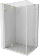 Mexen Lunar L cabine de douche à charnière gauche 85 x 90 cm, transparent, or brossé - 834L-085-090-55-00-L