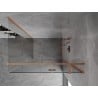 Cabine de douche à charnière droite Mexen Mist H T 105 x 95 cm, transparent, cuivre brossé - 8A5T-105-095-65-00-P