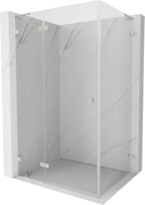 Mexen Lunar L cabine de douche pivotante gauche 85 x 90 cm, transparent, nickel brossé - 834L-085-090-97-00-L