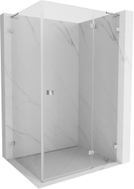 Mexen Lunar L cabine de douche pivotante droite 85 x 90 cm, transparent, chrome - 834L-085-090-01-00-P
