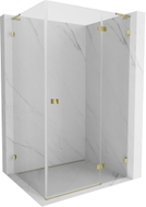 Mexen Lunar L cabine de douche pivotante à droite 70 x 80 cm, transparent, dorée - 834L-070-080-50-00-P