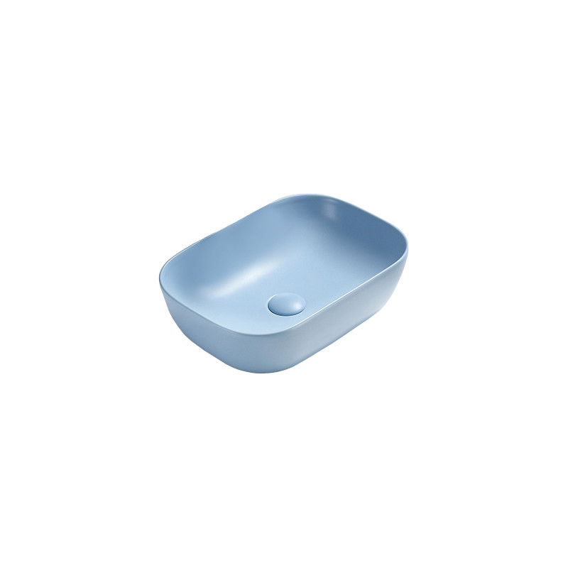 Mexen Rita lavabo de comptoir 45 x 32 cm, Bleu mat - 21084549