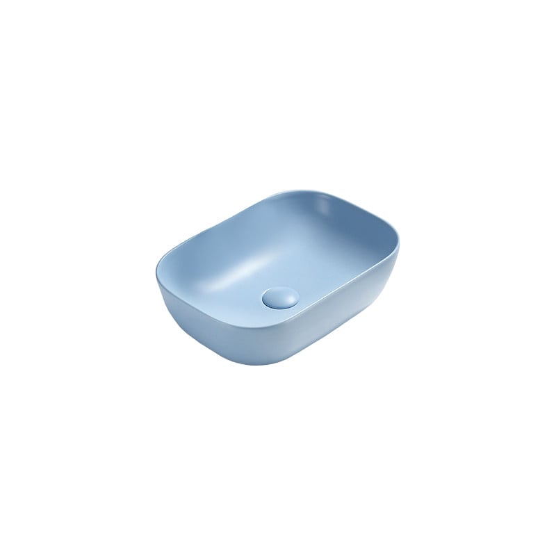 Mexen Rita lavabo sur plan 45 x 32 cm, bleu mat - 21084549