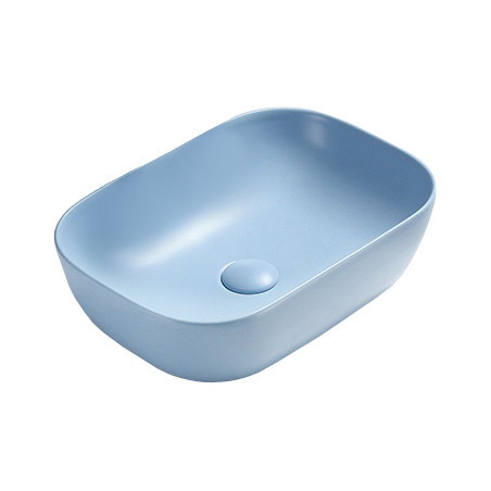 Mexen Rita lavabo à poser 45 x 32 cm, bleu mat - 21084549