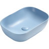 Mexen Rita lavabo à poser 45 x 32 cm, bleu mat - 21084549