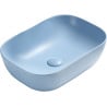 Mexen Rita lavabo sur plan 45 x 32 cm, bleu mat - 21084549