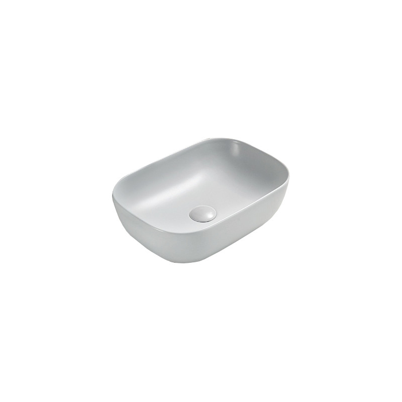 Mexen Rita lavabo de comptoir 45 x 32 cm, Platine mat - 21084563
