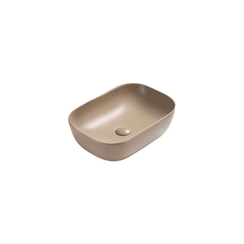 Mexen Rita lavabo de comptoir 45 x 32 cm, cappuccino mat - 21084564