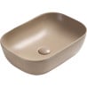 Mexen Rita lavabo de comptoir 45 x 32 cm, cappuccino mat - 21084564