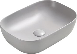 Mexen Rita lavabo à poser 45 x 32 cm, gris mat - 21084567