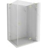 Mexen Lunar L cabine de douche pivotante droite 70 x 90 cm, transparent, or brossé - 834L-070-090-55-00-P