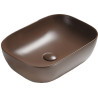 Mexen Rita lavabo sur plan 45 x 32 cm, brun mat - 21084568